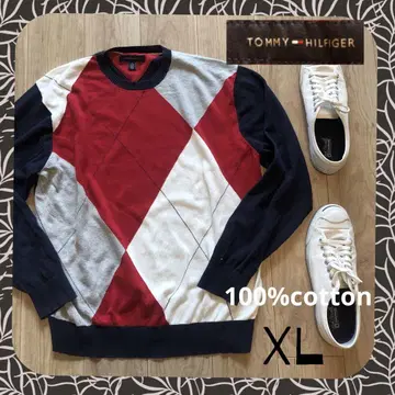 TOMMY HILFIGER 100% 코튼 니트 XL