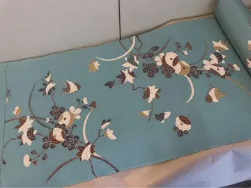 미재단 홍갈풍 코몬 옷감
