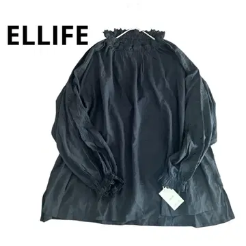 [새상품] 엘리페 ELLIFE 꽃무늬 자수 상의 블랙 루즈핏 F