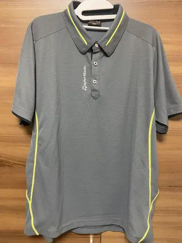 TaylorMade 그레이 피케 셔츠 O 사이즈