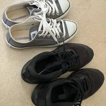 CONVERSE 그레이 로우컷 스니커즈 24 23