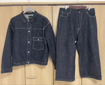 BEAMS 빔즈 1st 타입 데님 셋업 XL 사이즈 빈티지
