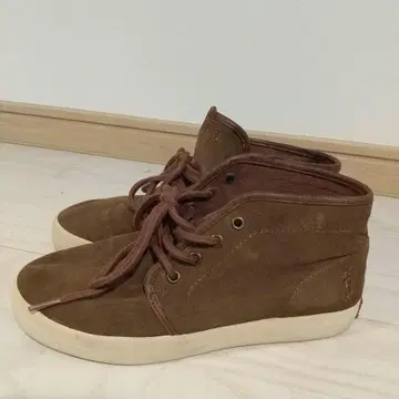 Polo 브라운 하이컷 스니커즈