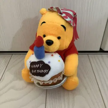 곰돌이 푸 생일 케이크 벌스데이 봉제 인형 디즈니 스토어