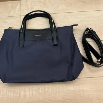 폴스미스 스트라이프 나일론 가죽 토트백 비즈니스백