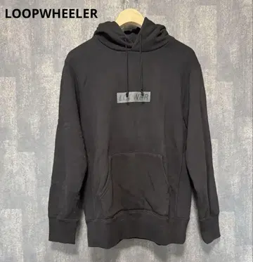 [ 새상품급 ] loopwheeler / 루프 휠러 블랙 후디 M