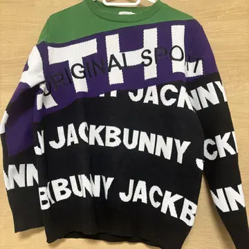 Jack Bunny! 로고 스웨터 사이즈 1