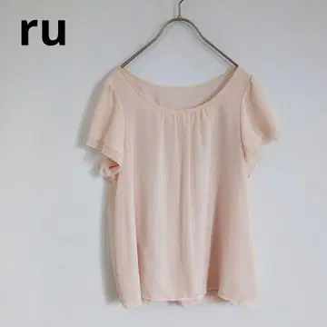 [RU] 티셔츠 도킹 쉬폰 플레어 슬리브 깔끔한 일본제
