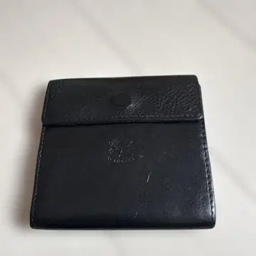 IL BISONTE 일비종떼 이단 접이식 지갑 블랙 가죽