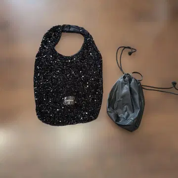완판템 카스타네 벨로아 스팽글 마르쉐백과 복조리백 2종 세트