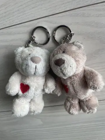 곰 봉제 인형 키링 2세트 NICI 새상품급