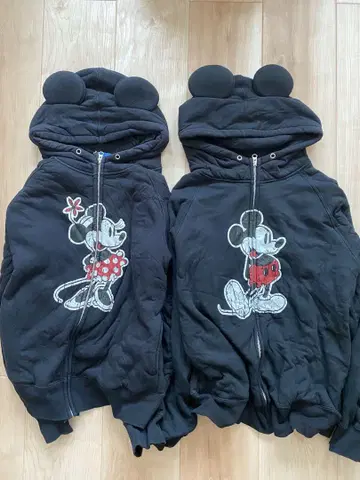미키 미니 귀 달린 후드티 시밀러 룩 속기모 Disney
