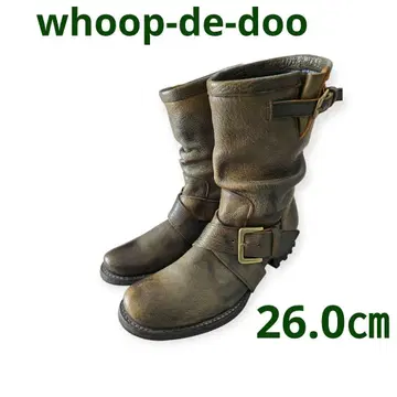 컨디션 최상 whoop-de-doo 엔지니어 부츠 데미지 가공 26cm