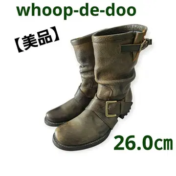 컨디션 최상 whoop-de-doo 엔지니어 부츠 데미지 가공 26cm