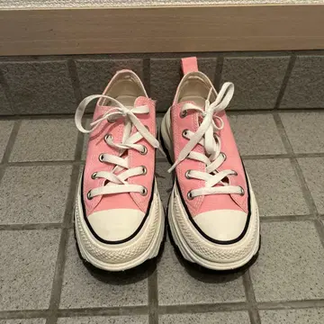 핑크 통굽 컨버스 올스타 스니커즈
