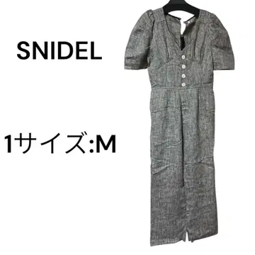 스나이델 snidel 하프 슬리브 올인원 퍼프 슬리브 그레이 1