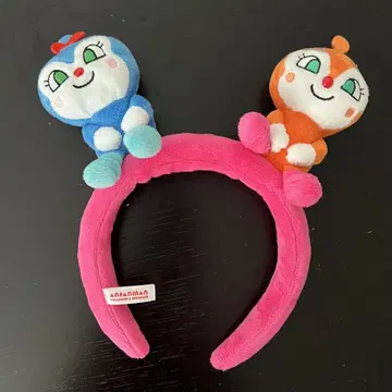 호빵맨 뮤지엄 한정판 짤랑이 코킨쨩 봉제 인형 머리띠
