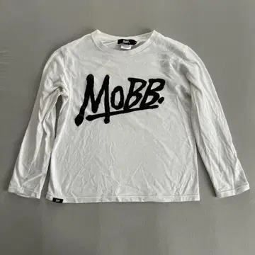 MOBB 롱 슬리브 T셔츠 M 화이트