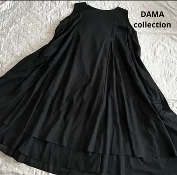 DAMA collection 슬리브리스 롱 원피스 블랙