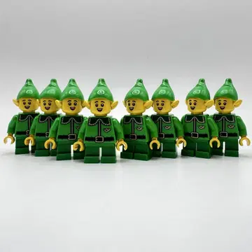 h2 미사용 새상품 레고 미니 피규어 엘프 8체 LEGO 정품 크리스마스