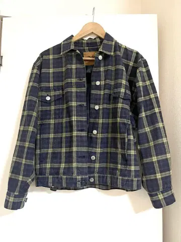 빈티지 PERRY ELLIS AMERICA 커버올 체크