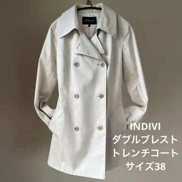 INDIVI 더블 브레스트 트렌치코트 38