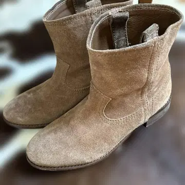 스웨이드 웨스턴 부츠