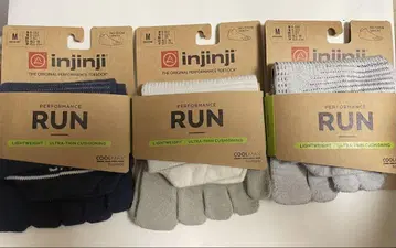 injinji 인진지 양말 3족 세트 남성용 M 사이즈