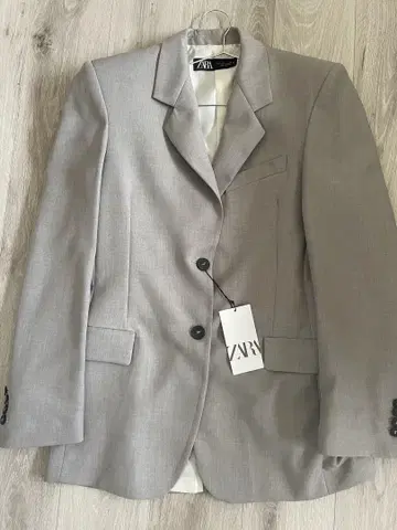 미사용 새상품 ZARA 그레이 테일러드 자켓 S 택 포함