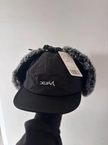 xgirl 플라이트 캡 블랙 프리 사이즈