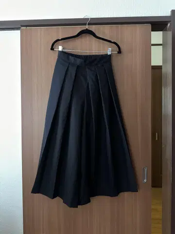 무인양품 muji 하카마 팬츠 이중직 하카마 팬츠 블랙 XS