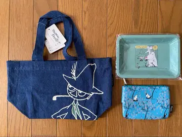 무민 펜 트레이 스너프킨 토트 미사용 택 포함 덤 미니 파우치