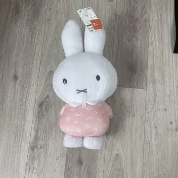 미피 봉제 인형 약 30cm 꽃무늬
