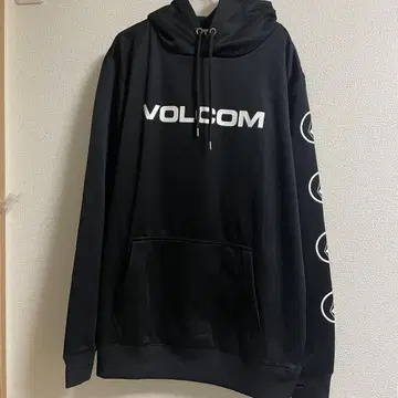 VOLCOM [ LL ] 블랙 후드티 속기모