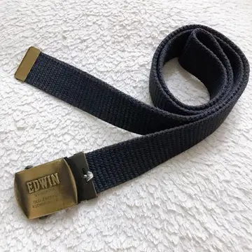 vintage EDWIN 에드윈 벨트 버클 골드 GI 벨트