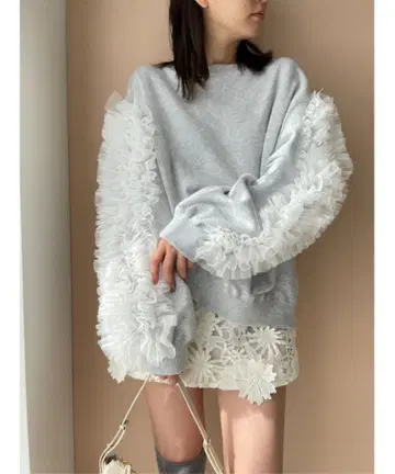 snidel 3D 플라워 레이스 스카숏 팬츠