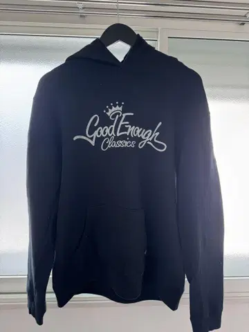 Good Enough Classics 블랙 후드티 L 사이즈