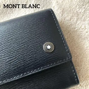 새상품급 몽블랑 카드 케이스 블랙 가죽
