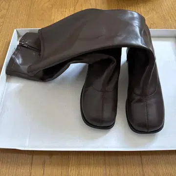 브라운 롱 부츠 S