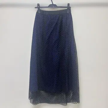 SUMI STYLE 네이비 인터넷 소재 롱 스커트