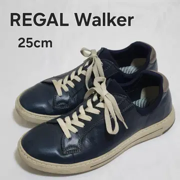 REGAL Walker 리갈 가죽 스니커즈 25cm 네이비