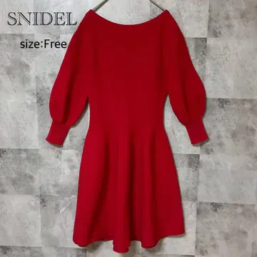 [ SNIDEL ] 원피스 빨간색 Free 일본제
