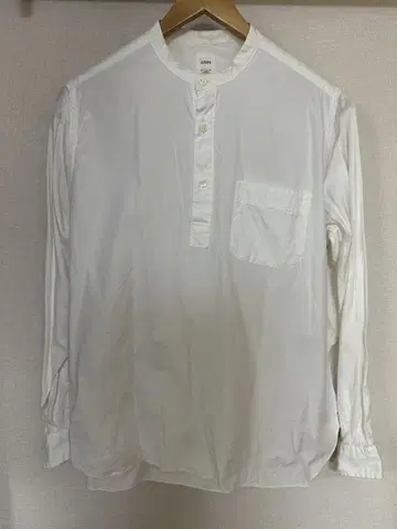 ARAN 아란 노카라 화이트 셔츠 size 3 Made In Japan