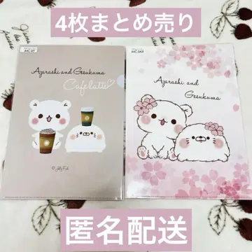 A4 클리어 파일 4장 세트 [  게스곰 ]