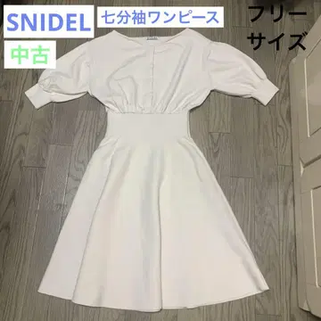 [중고] 여성용 원피스 SNIDEL 스나이델 오부소매 두꺼운 원단 F