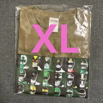 XL 전 슈퍼 전대전 티셔츠 역대 그린 대집합 미개봉품