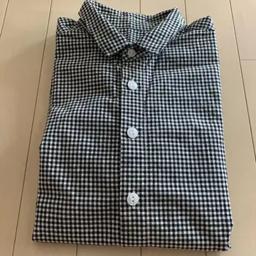 NATURAL LAUNDRY 깅엄 체크 긴팔 셔츠