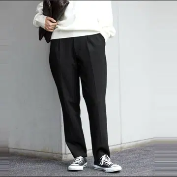 2023 프레임워크 T/R 양면 기모 팬츠 블랙