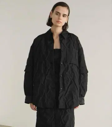 CLANE PADDED CRUMPLY SHIRT JACKET