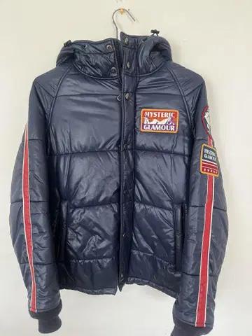 HYSTERIC GLAMOUR 네이비 다운 자켓 프리 사이즈